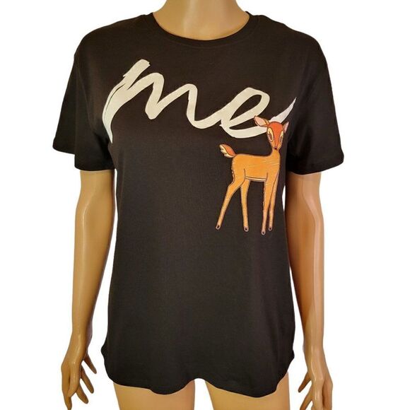 Disney Womens Deer Me Short Sleeve Graphic Tee (Size M) - Picture 1 of 7